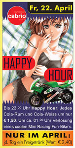 Happy Hour mit Minibike-Verlosung