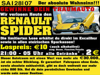 Renault Spider Verlosung
