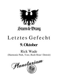 Sturm & Drang : Planetarium-Schlussakt