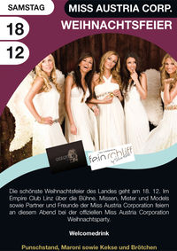 Miss Austria Corp. Weihnachtsfeier