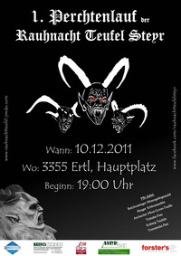 Perchtenlauf der Rauhnacht Teufel Steyr
