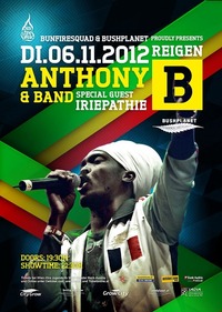 Anthony B & Band Freedom Fighter Tour