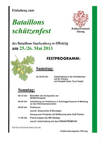 Bataillonsschützenfest Starkenberg
